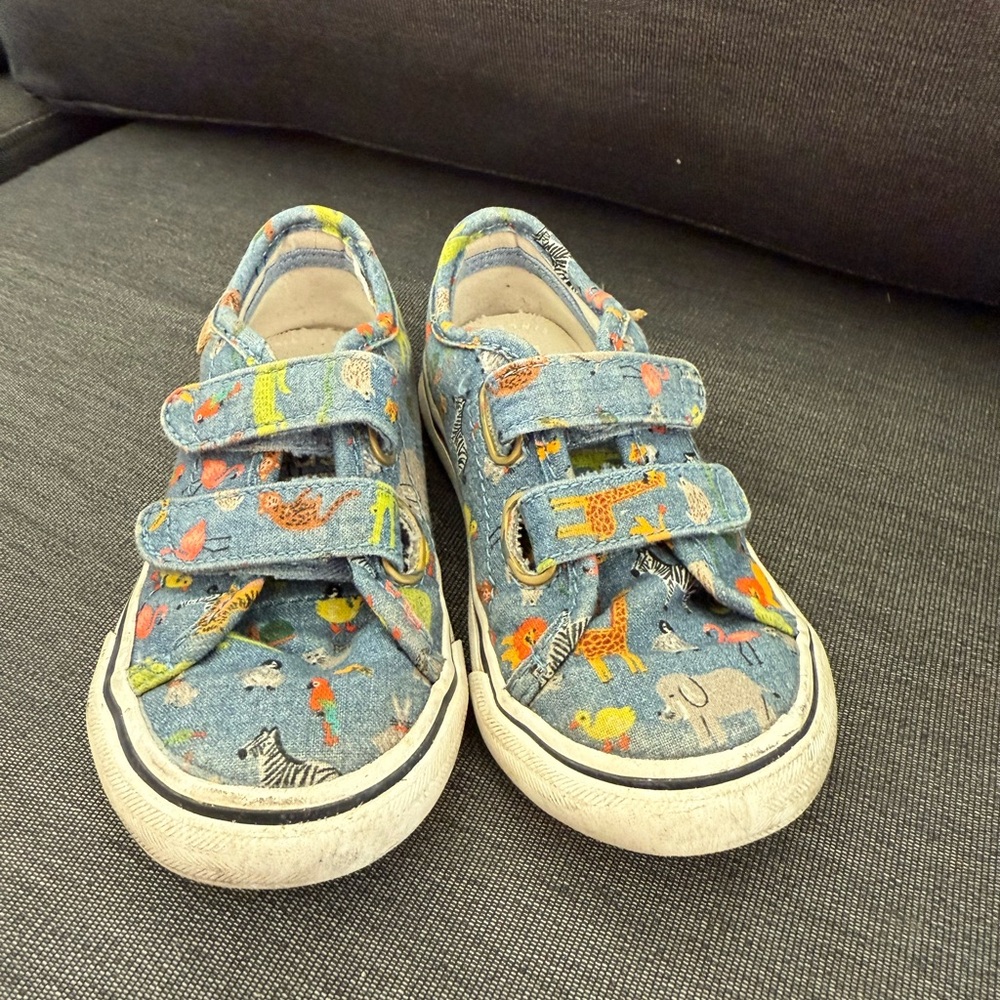 Keds x Rifle Paper Co Animal Print Kids Shoes, size 7.5
